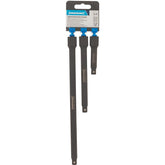 Silverline 3pc Impact Socket Extension Bar Long Reach 1/2" Drive Set 75 150 250